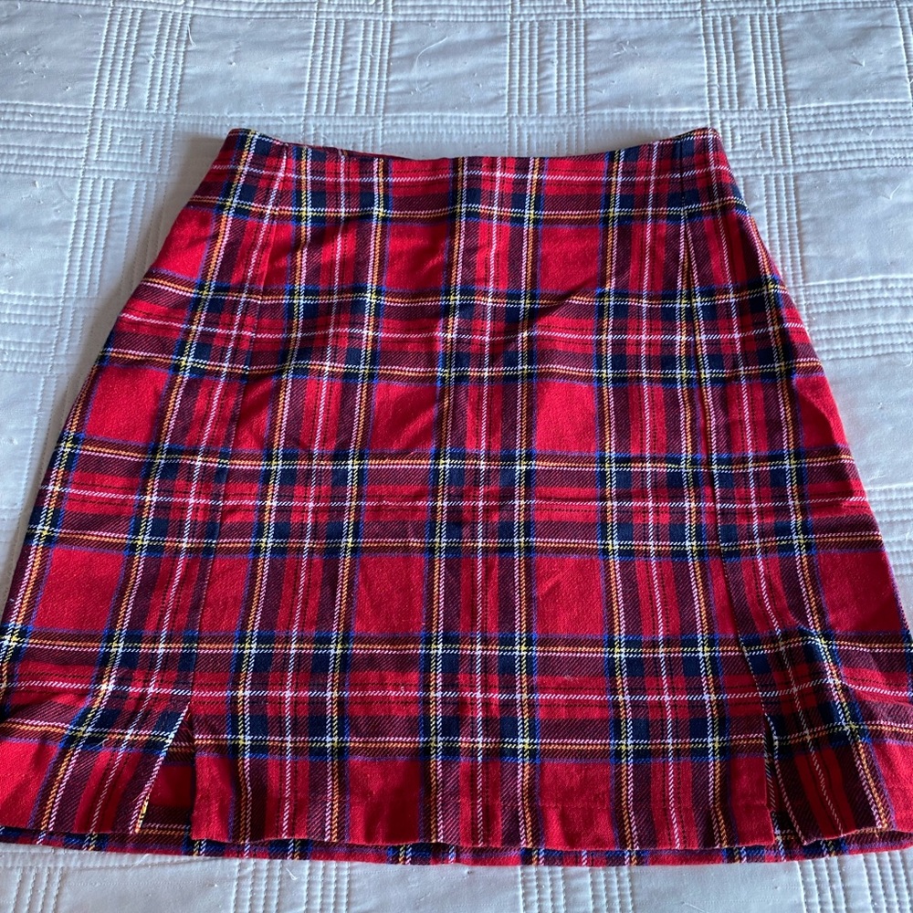 BRANDY MELVILLE plaid mini skirt